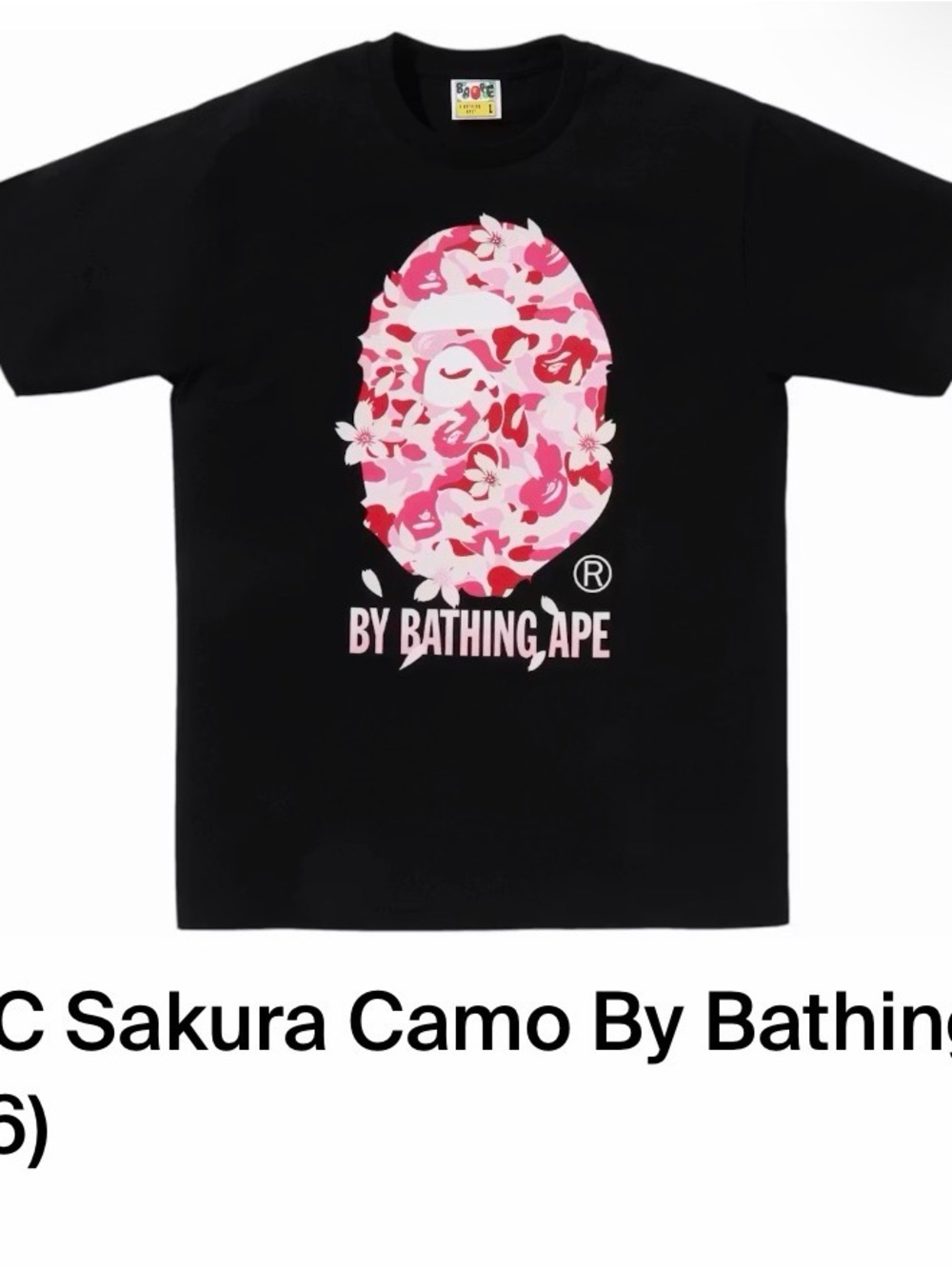 Bape Sakura camo tee 2XL
